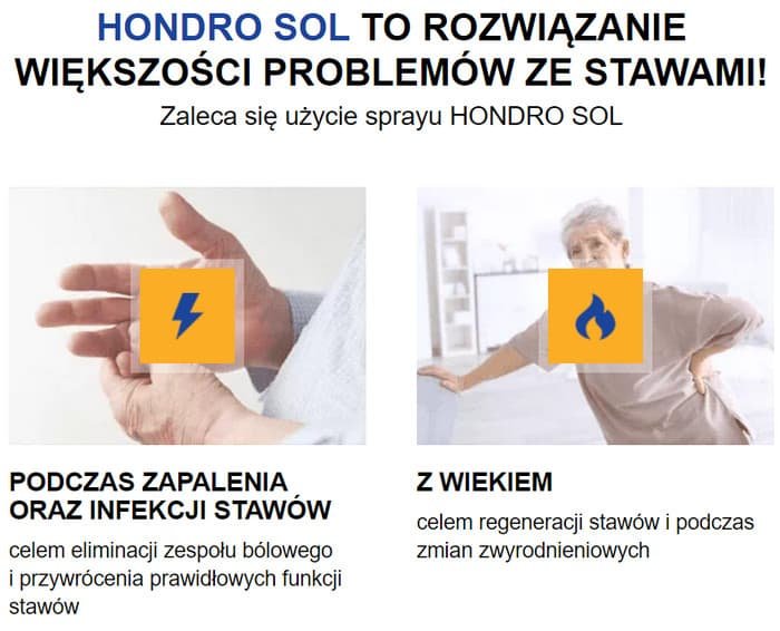 Hondro Sol - Pomóż Stawom Twojego Ciała